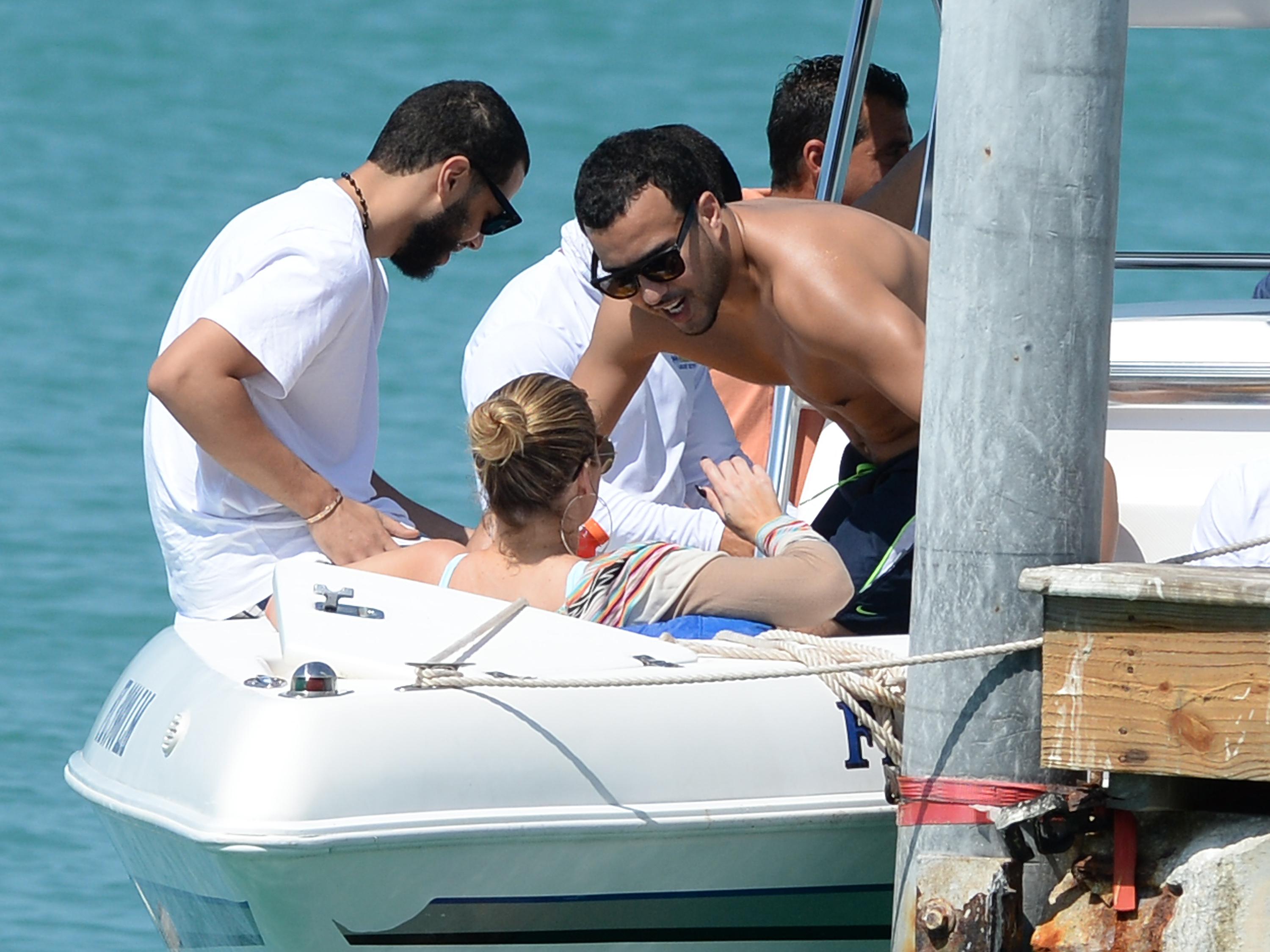 EXCLUSIVE: INF &#8211; Khloe Kardashian And French Montana Are Seen Together On A Boat in Key West