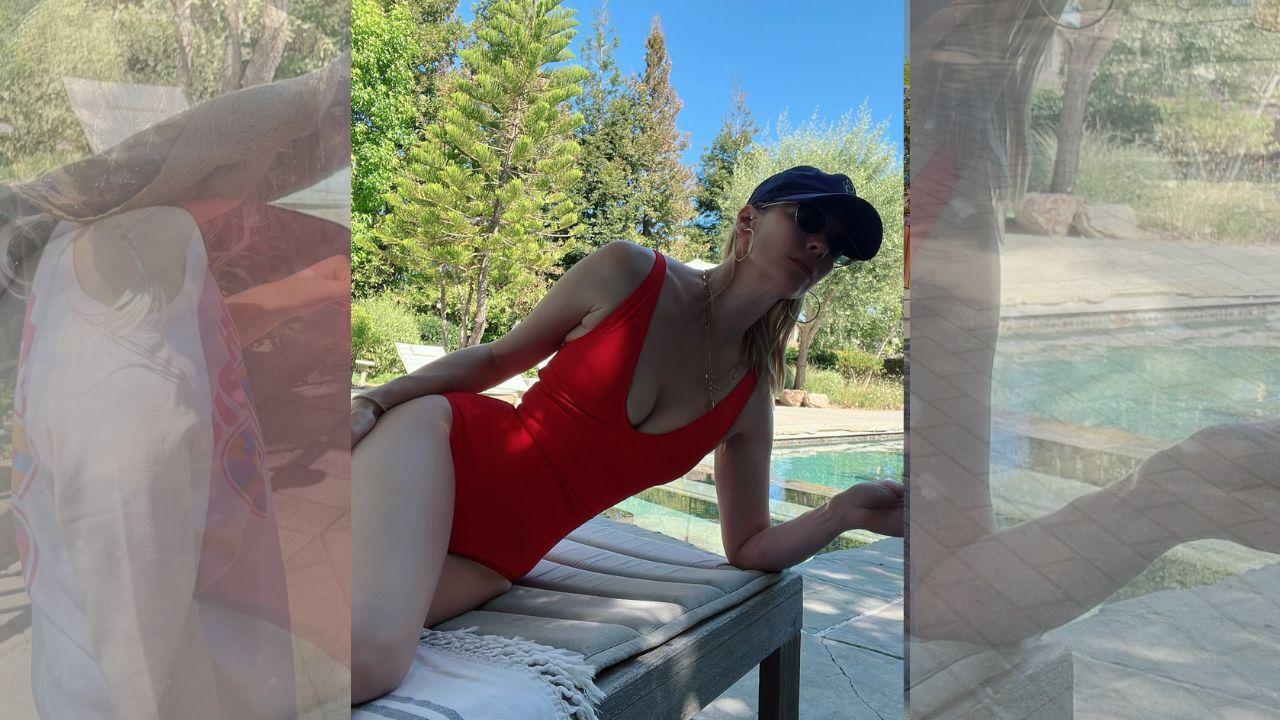 Image of January Jones has previously opened up about finding a workout routine that helped her feel stronger after becoming a mom.