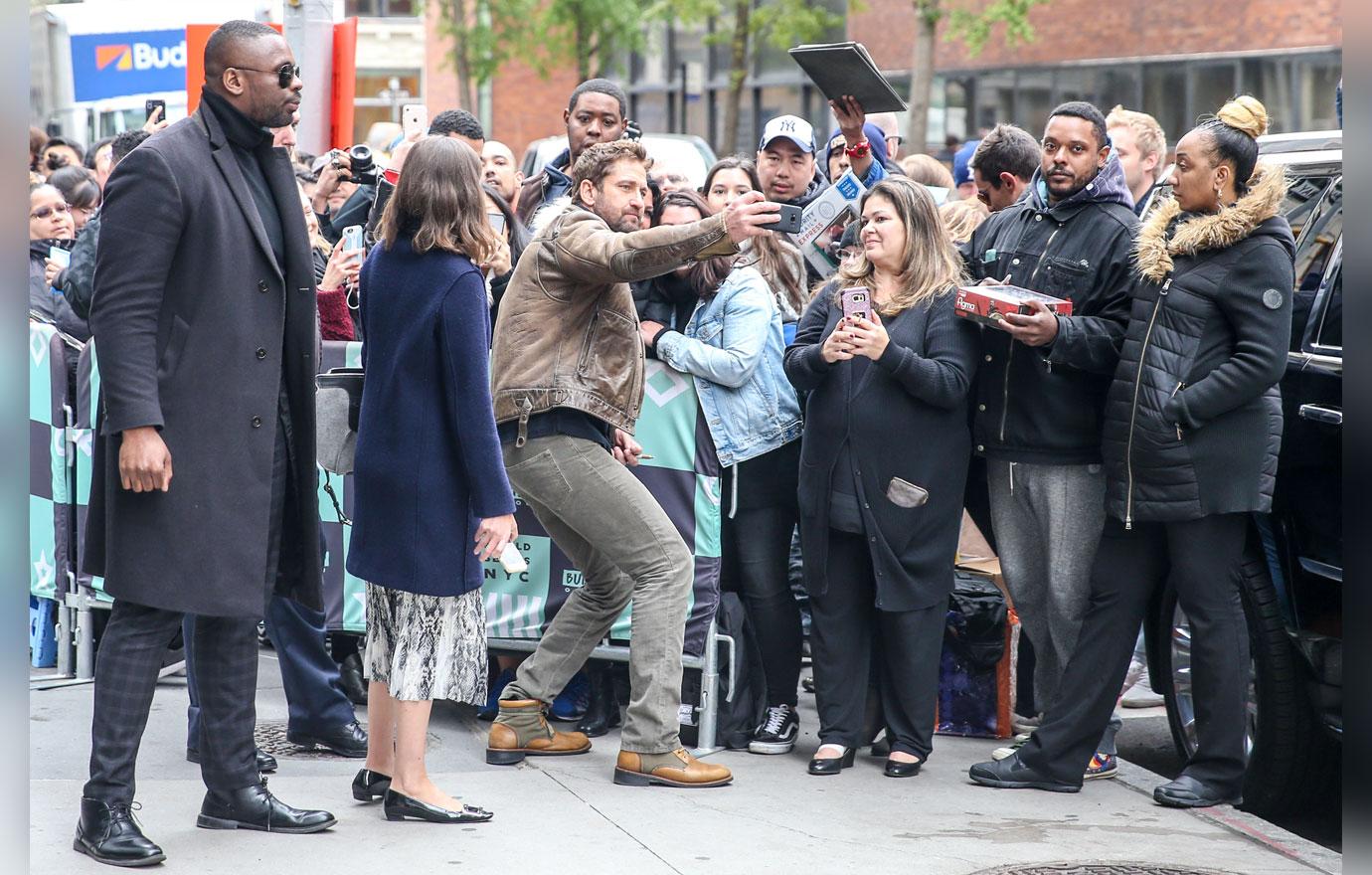 Actor Gerard Butler is seen walking in  New York