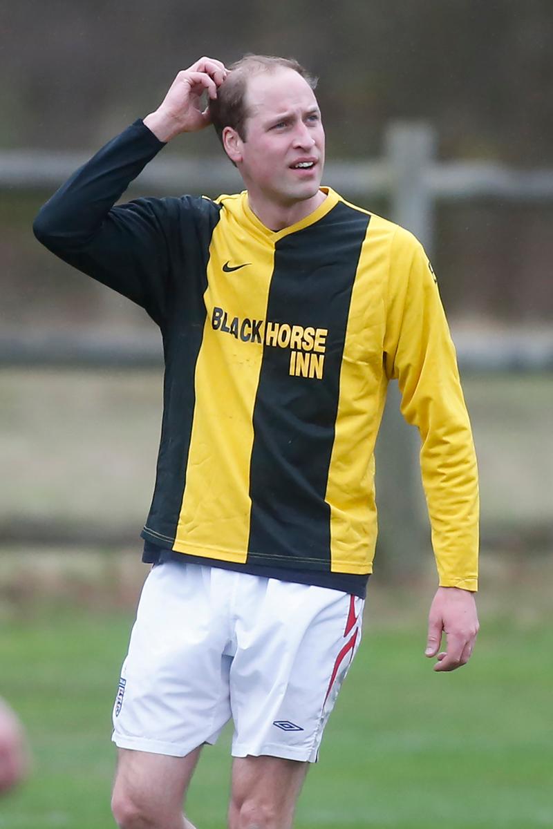 Prince William and Prince Harry played in the annual Christmas Eve football match, Castle Rising, Norfolk.