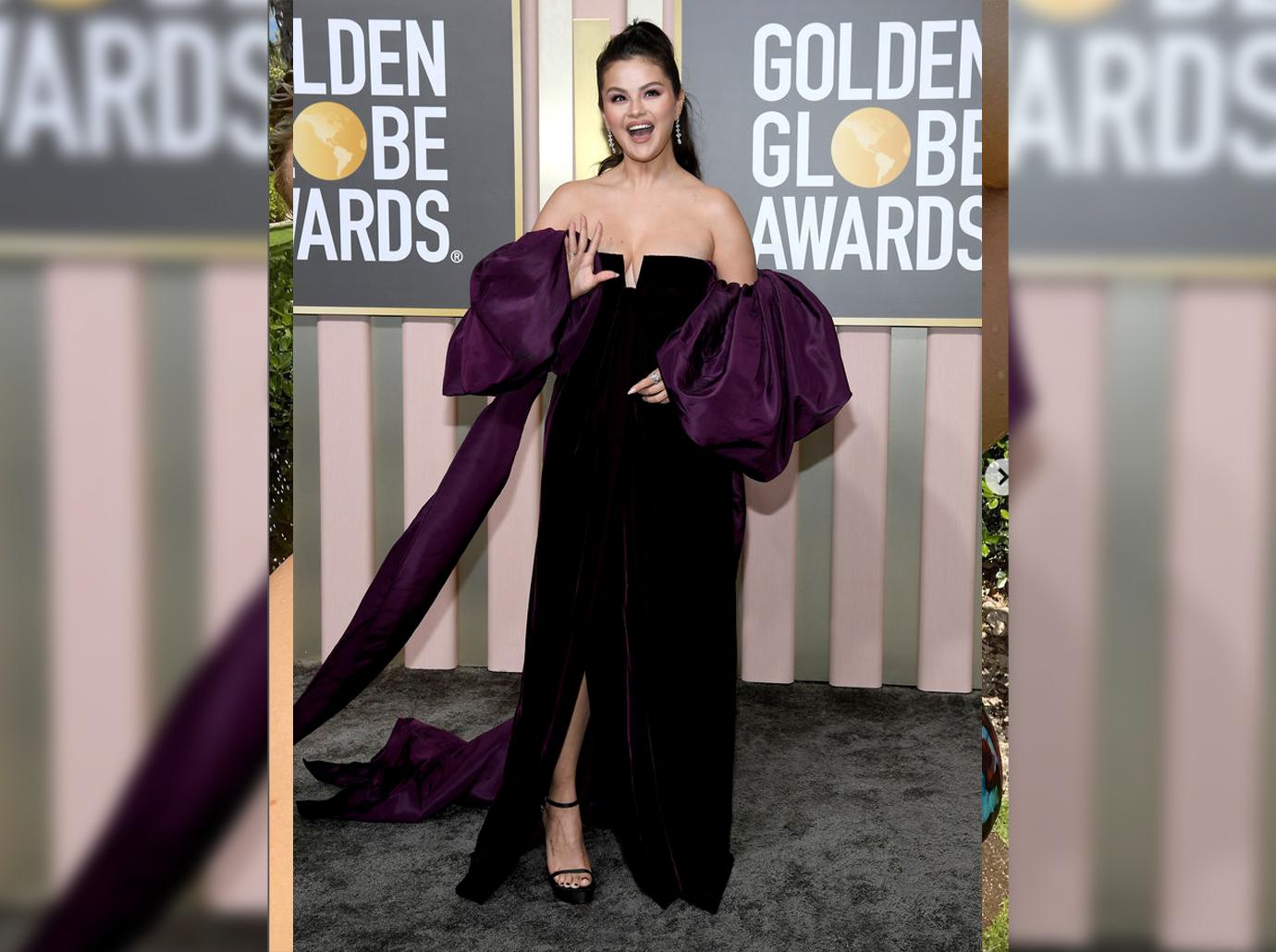 Golden Globes: Selena Gomez Hits Red Carpet With Little Sister Gracie