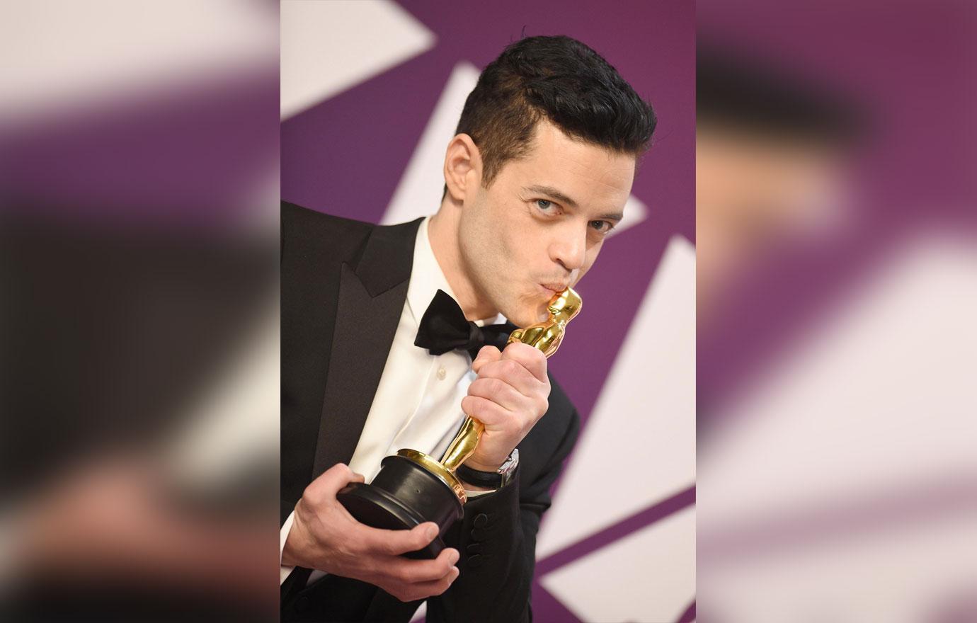 Oscars-2019-rami-malek-falls-off-stage-best-actor-win