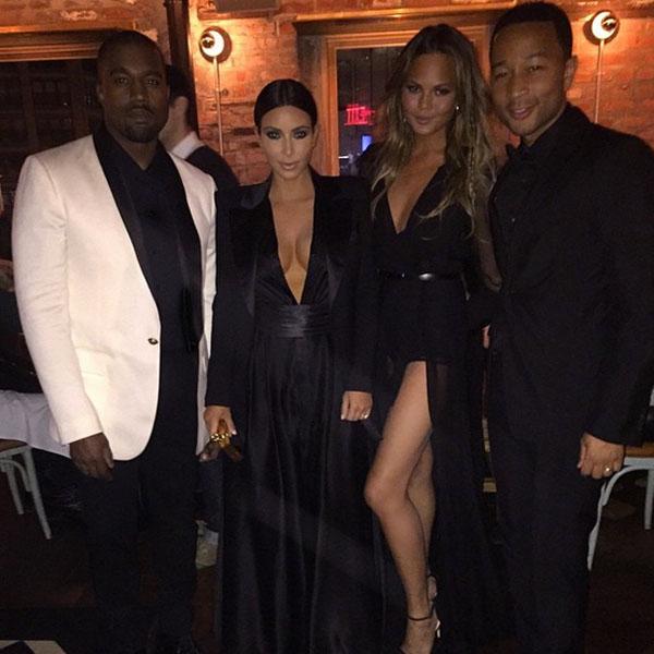 Kim kanye chrissy teigen john legend