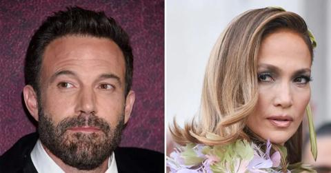 Composite photo of Ben Affleck and Jennifer Lopez.