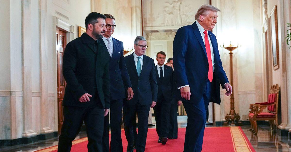photo of The president met with European heads of state at the White House, where he flaunted an image of his assassination attempt