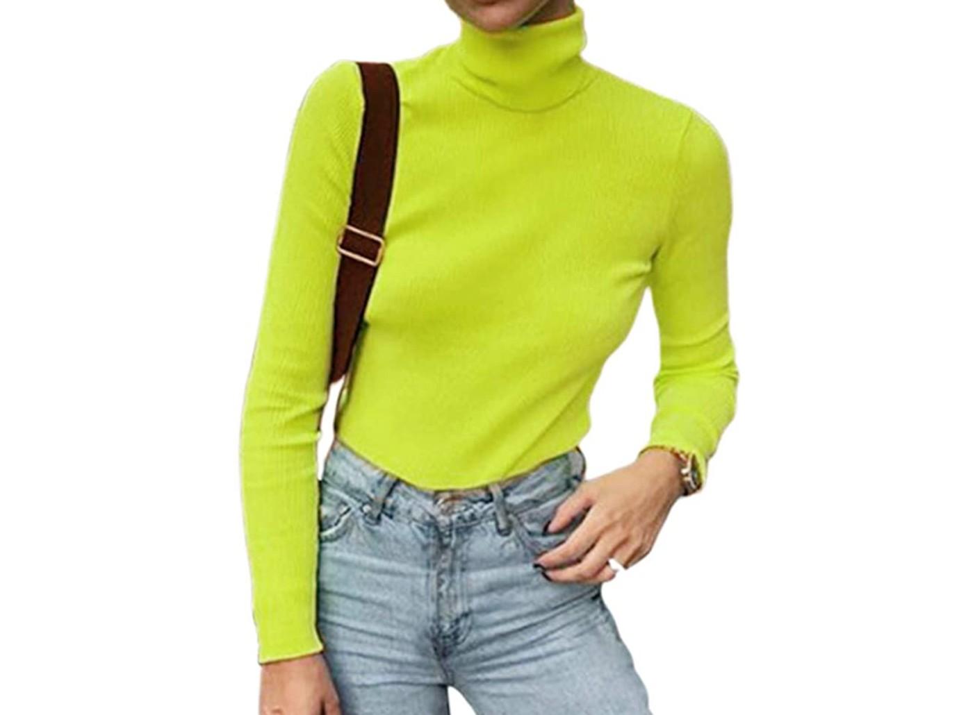 WornOnTV: Sara's yellow turtleneck top and high-waisted pants on The Chase, Sara Haines