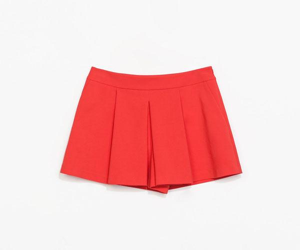 Zara red shorts