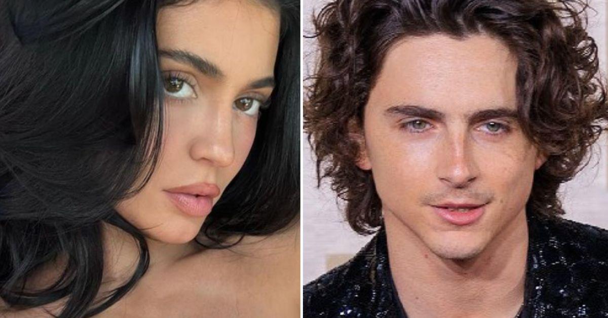 Composite photo of Kylie Jenner and Timothée Chalamet.