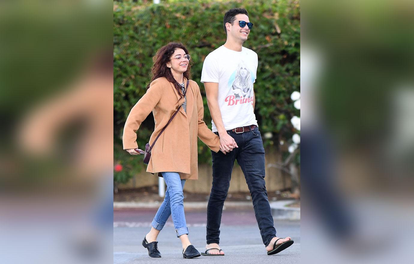 EXCLUSIVE: Sarah Hyland holds hands with boyfriend Wells Adams after romantic weekend getaway to Ojai