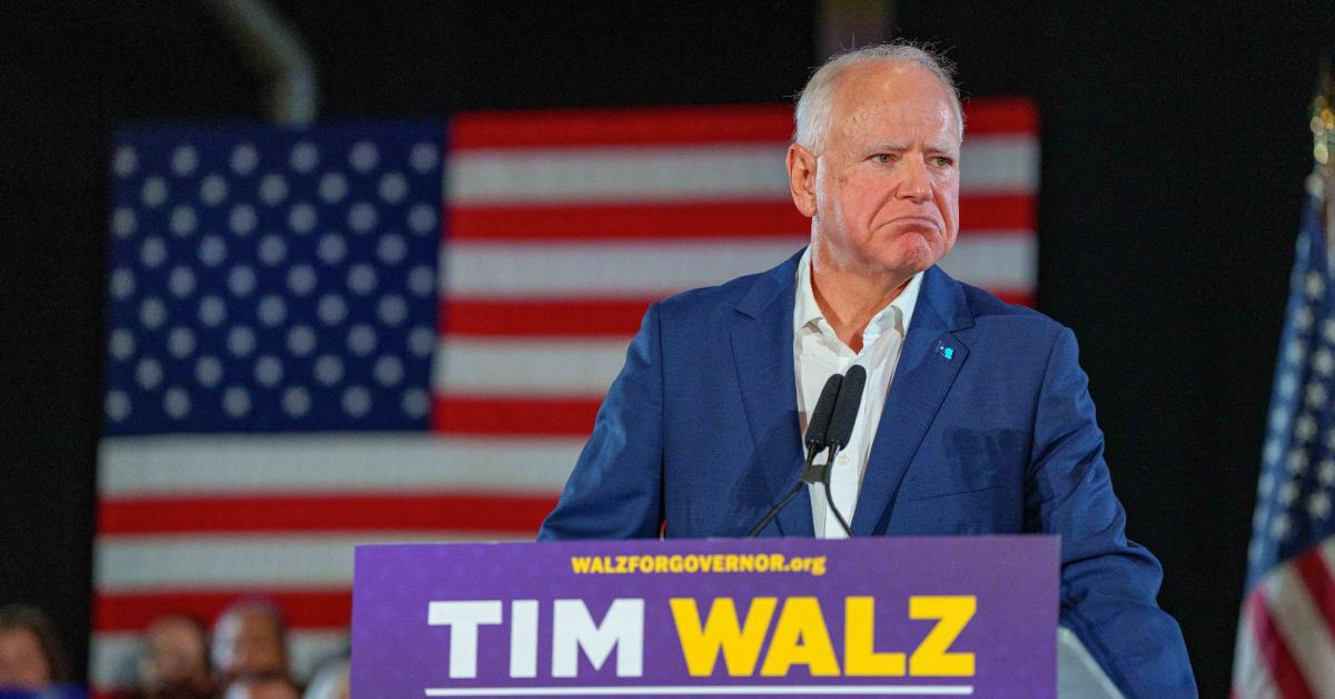 Image of Tim Walz is the governor of Minnesota.