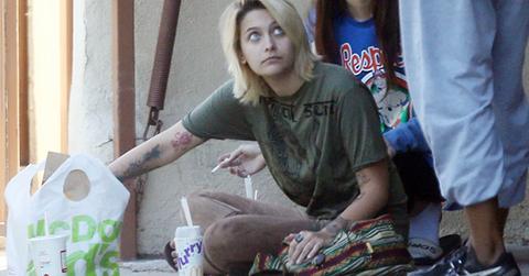 EXCLUSIVE: Paris Jackson eats McDonald’s and smokes cigarettes with her friends on her 19th birthday