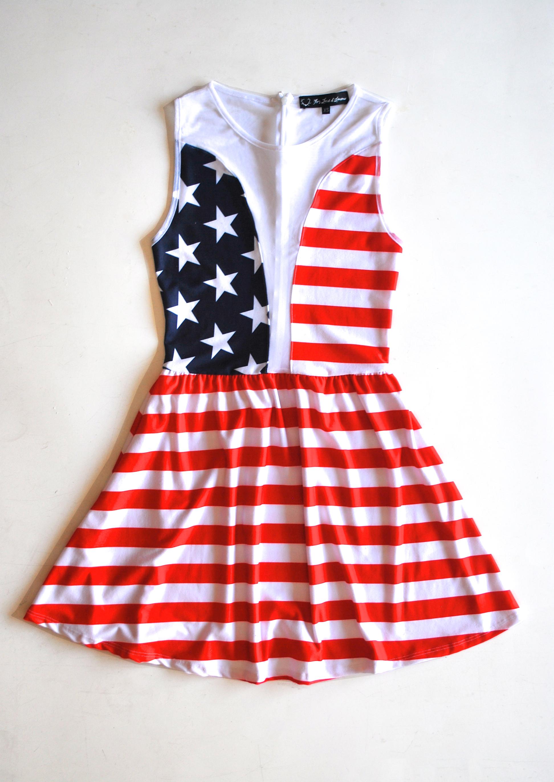 FL&#038;L &#8211; Lulu Dress &#8211; American Flag