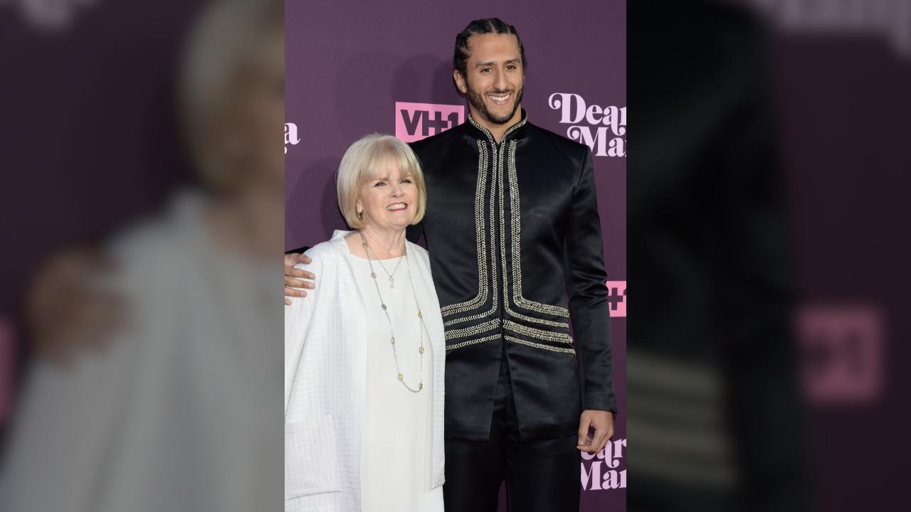 Colin Kaepernick with his mom, Teresa Kaepernick.