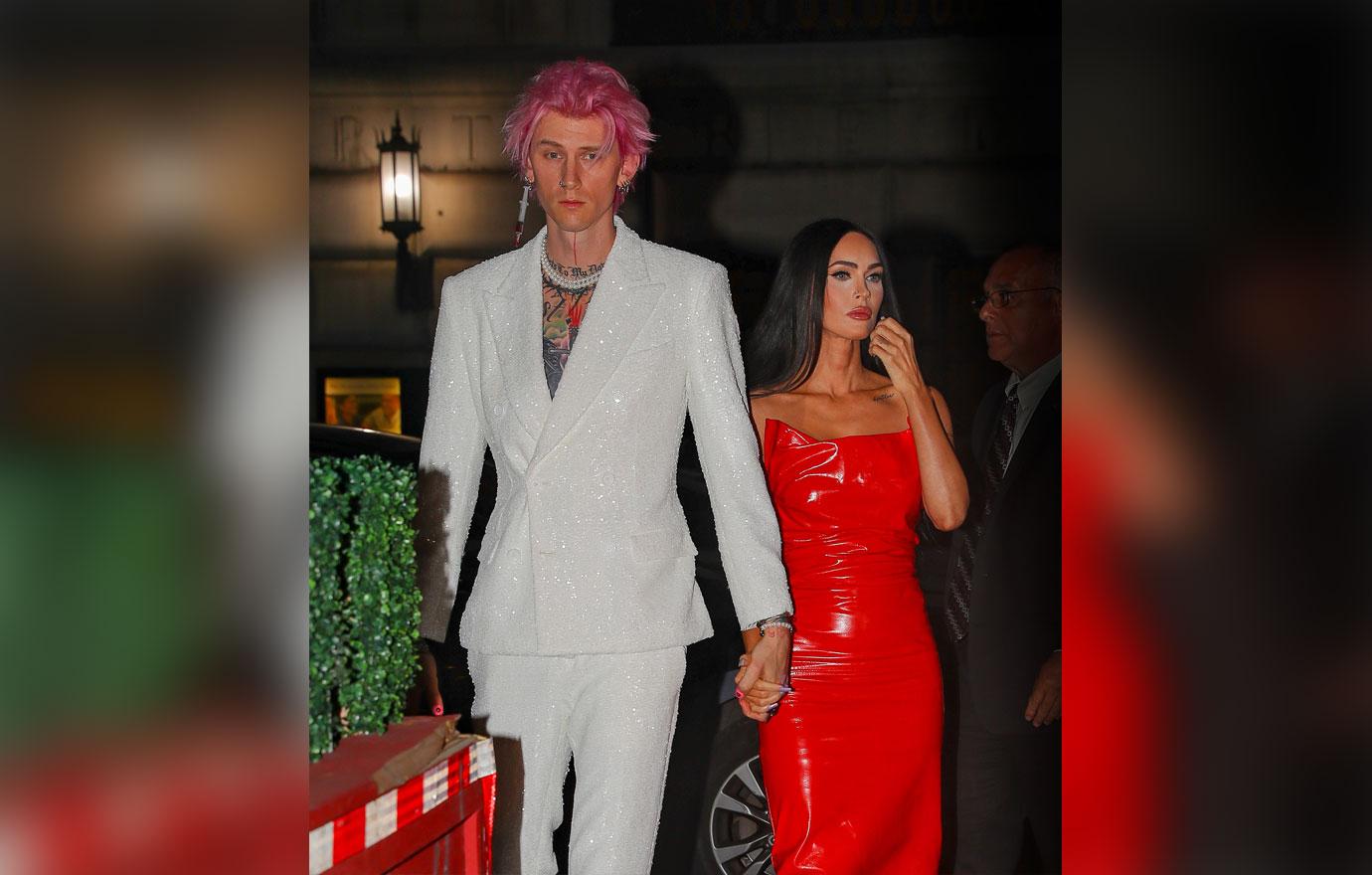 megan fox machine gun kelly rare outing sons christmas shopping