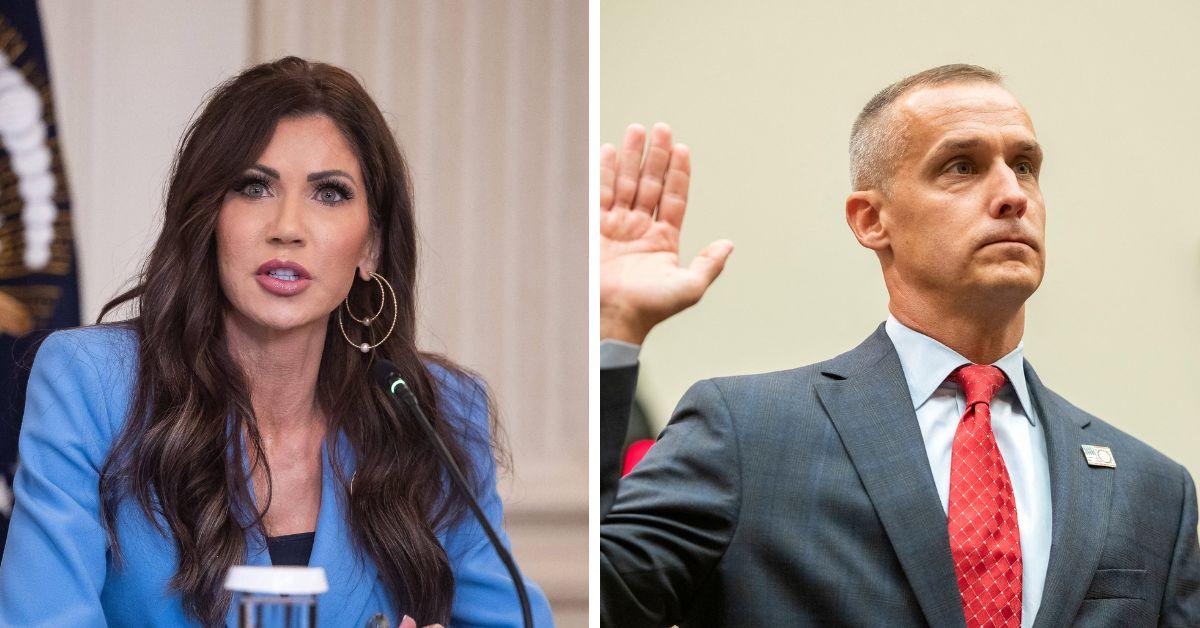 image of Donald Trump made a joke about Markwayne Mullin’s wife during the ceremony.