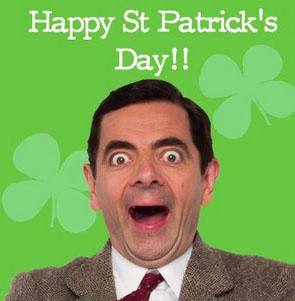 Mr. Bean St. Patrick's Day Facebook Post