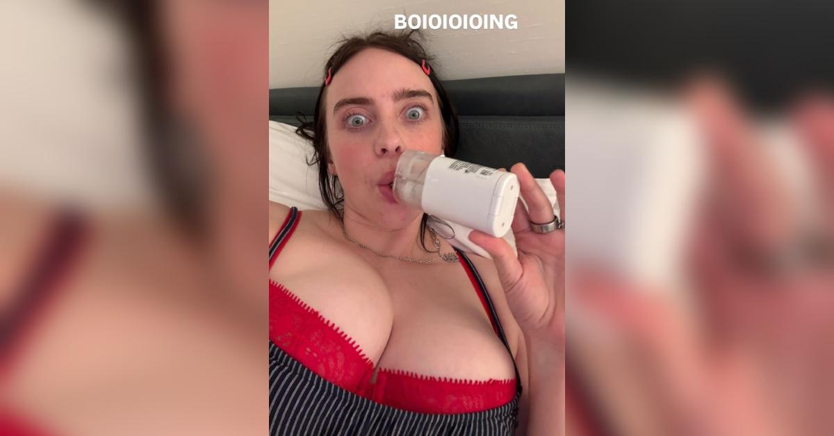 billie eilish cleavage rare selfie mystery blonde woman sydney photo