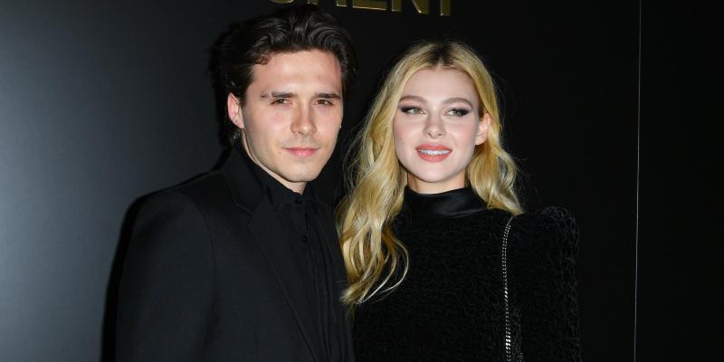 Brooklyn Beckham and Nicola Peltz attend the Saint Laurent show as part of the Paris Fashion Week Womenswear Fall/Winter 2020/2021