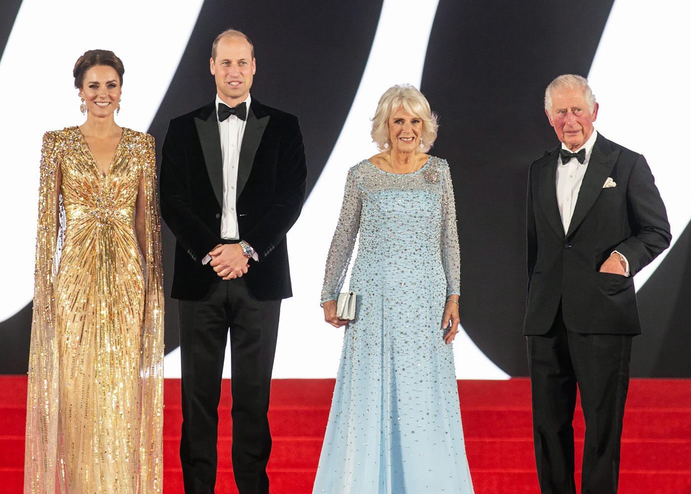 duchess kate prince william prince charles duchess camilla no time to die premiere