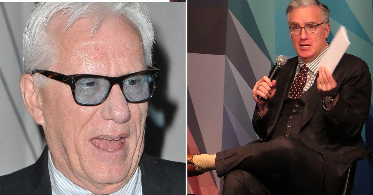 Composite photo of James Woods and Keith Olbermann