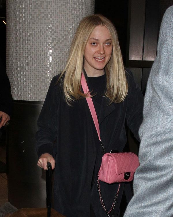 dakota fanning no makeup lax