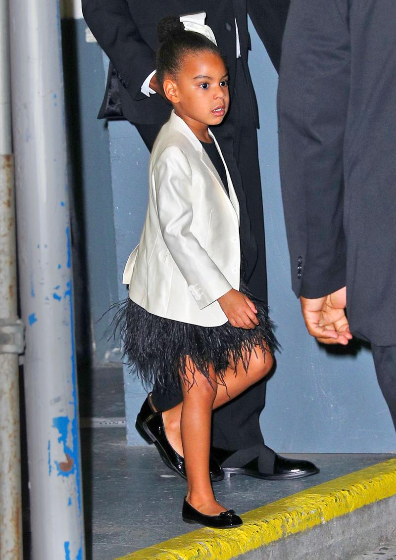 Beyonce, Jay Z, and Blue Ivy depart Hammerstein ballroom after attending CFDA Awards in New York