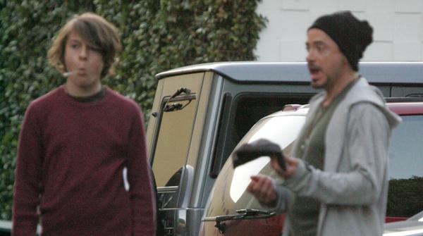 Robert downey jr and son