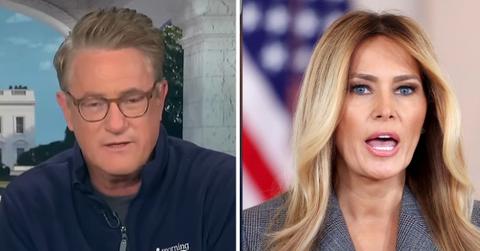 split of Joe Scarborough & Melania Trump.