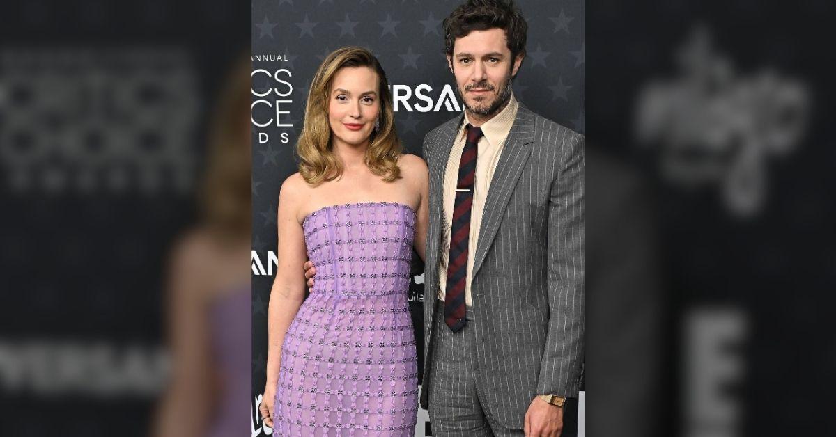 image of Leighton Meester supported her husband, Adam Brody, who was nominated for Best Actor in a Comedy Series. 