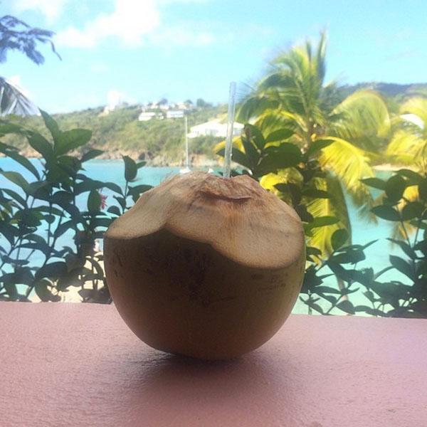 Jenelle evans coconut drink