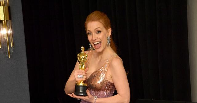 jessica chastain oscars speech will smith chris rock incident
