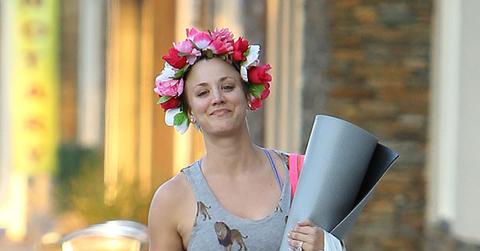 Kaley cuoco floral crown