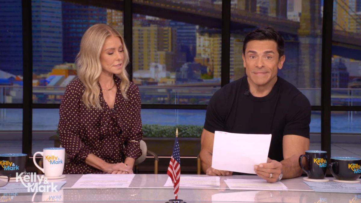 Image of Kelly Ripa revealed it was the 1-year anniversary of filming 'Live' in the show's new studio.