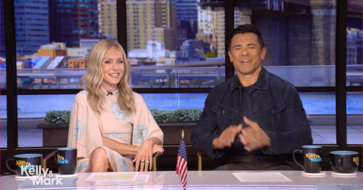 Image of Kelly Ripa admitted she needs a 'minute' in the morning before engaging with husband Mark Consuelos