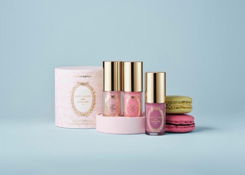 estee lauder x laduree limited edition lip oil collection box