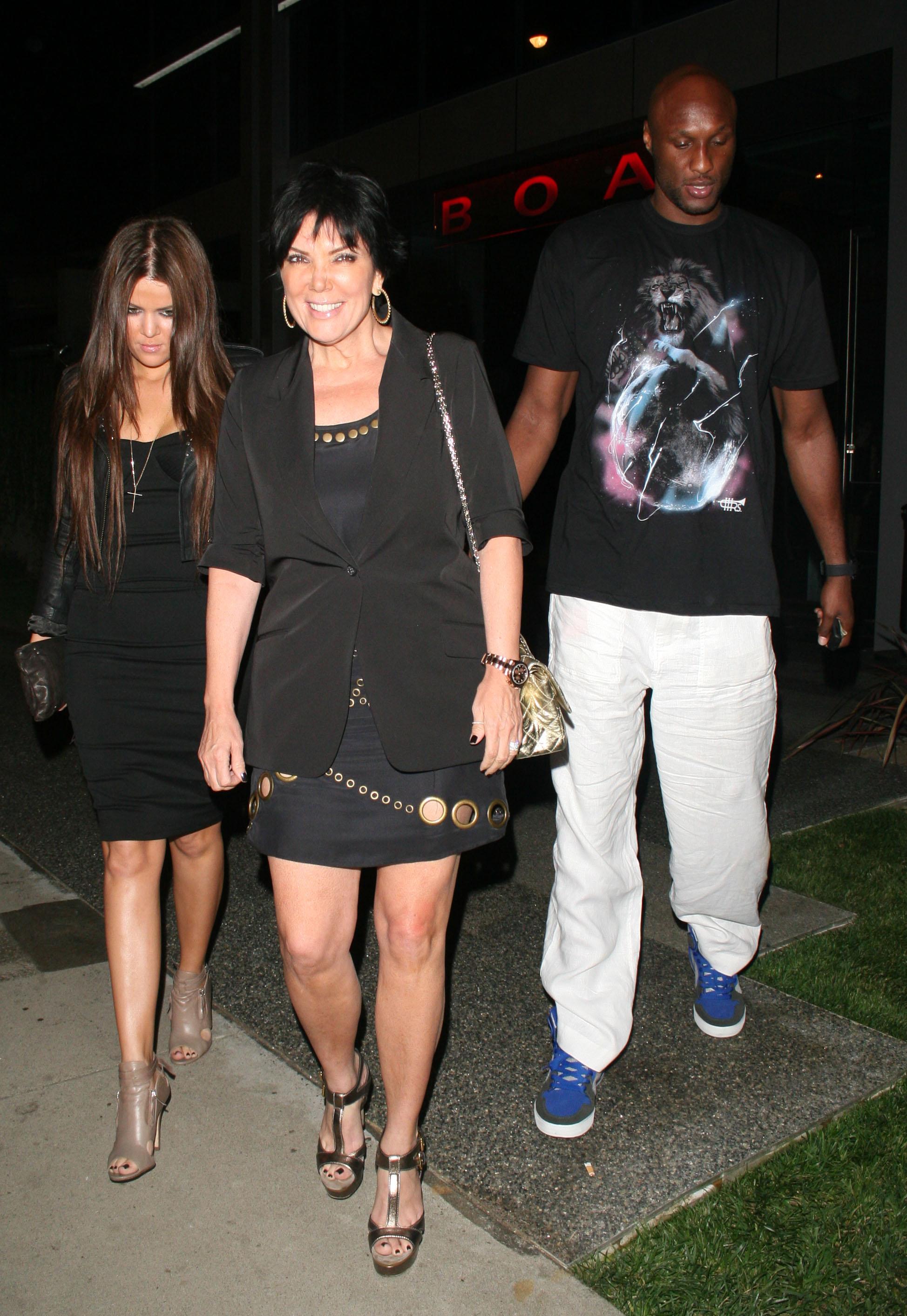 Khloe Kadashian and Lamar Odom dines at BOA