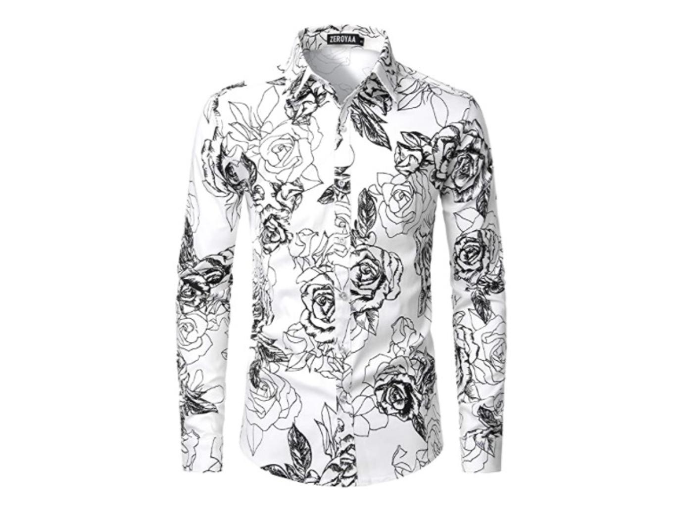 kris jenner corey gamble leather jacket floral printed shirt