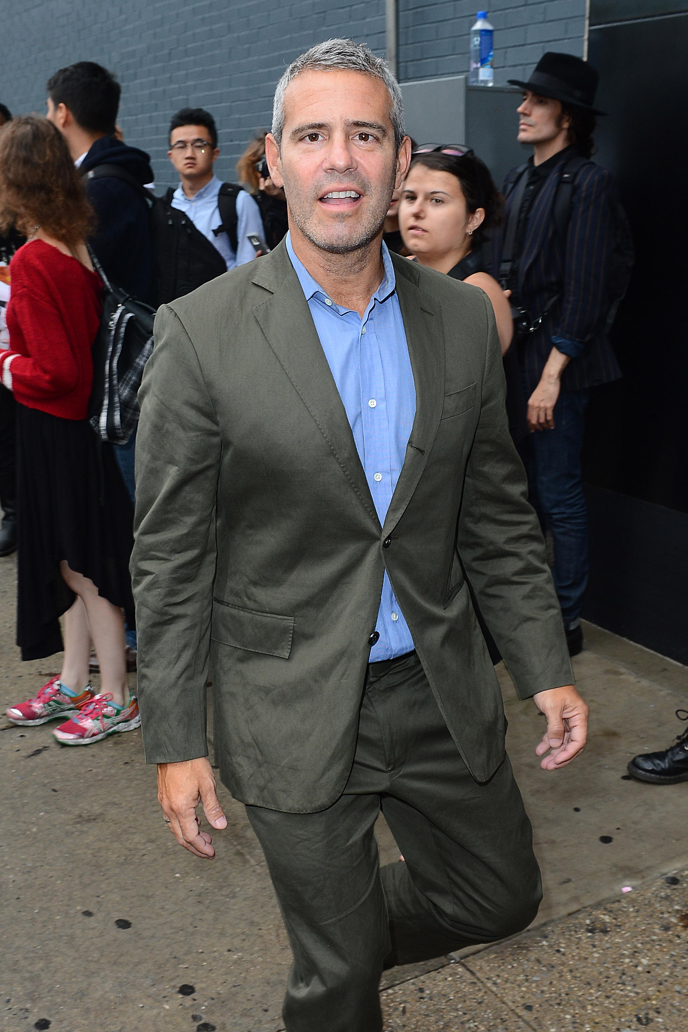 Andy Cohen Arrives to the Diane Von Furstenberg Show