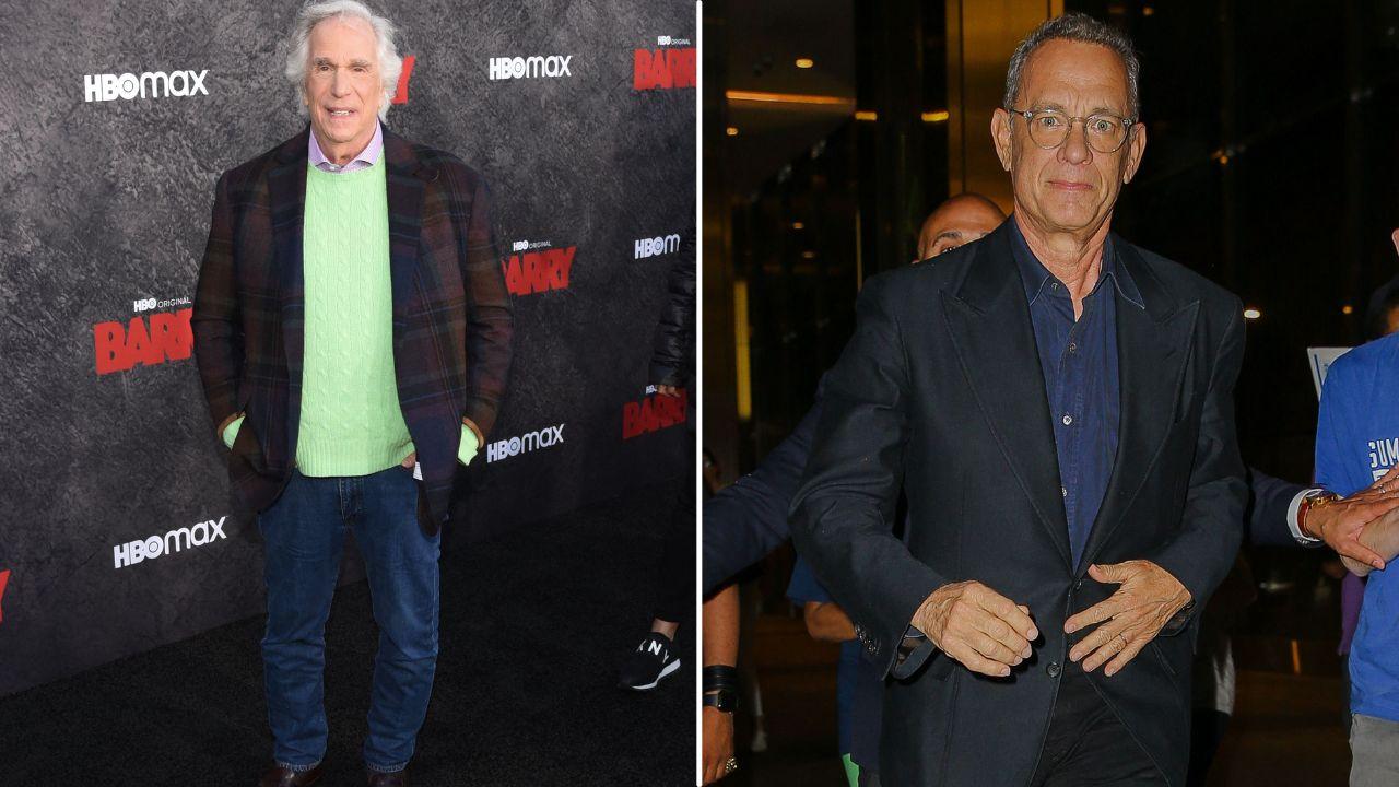 Image of Henry Winkler previously denied having a feud with Tom Hanks.