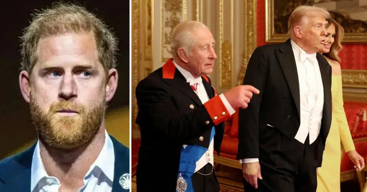 Photo of Prince Harry, King Charles and Donald Trump