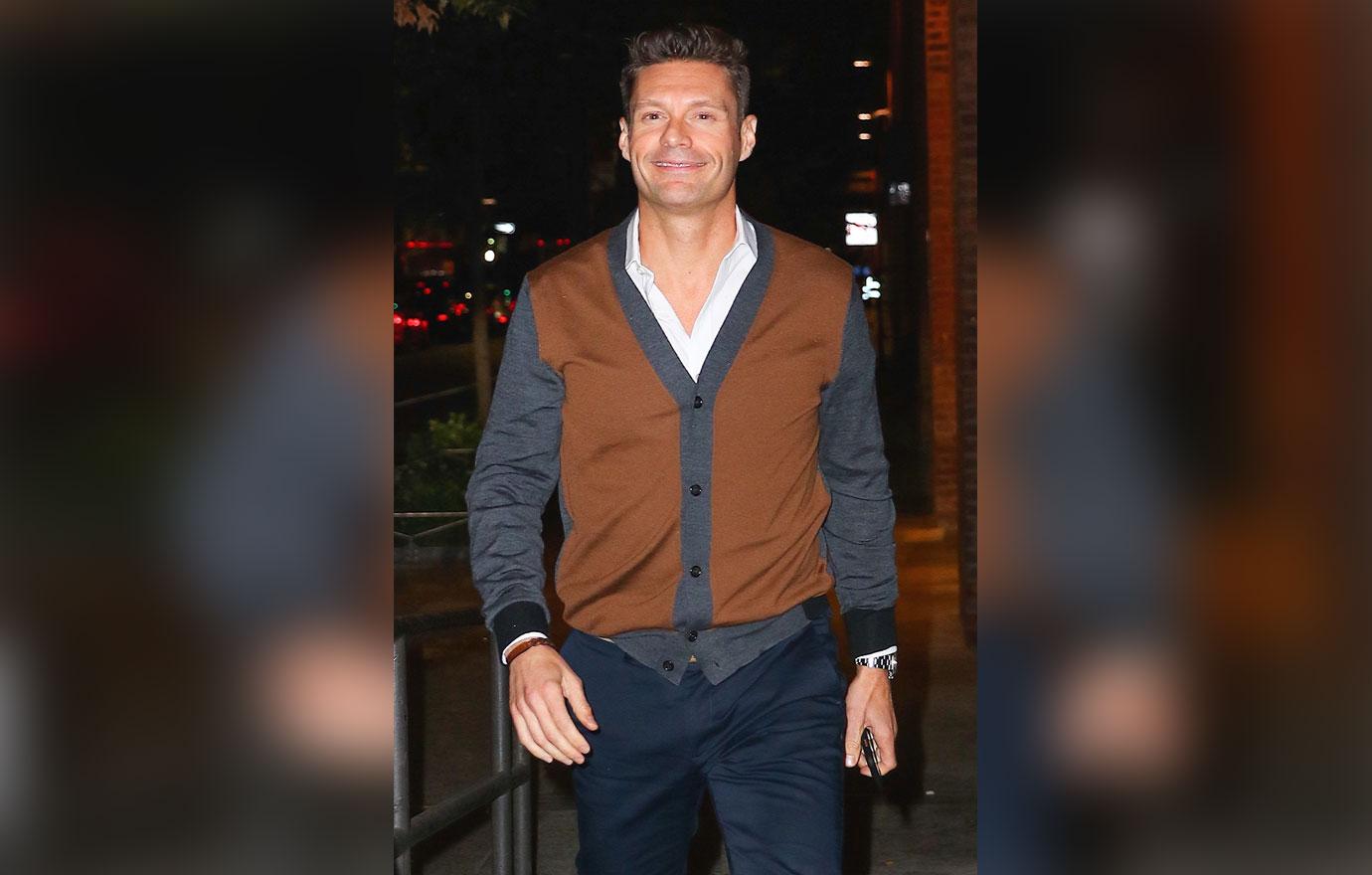 Ryan Seacrest grabs dinner at the Chelsea Market in the MeatPacking District