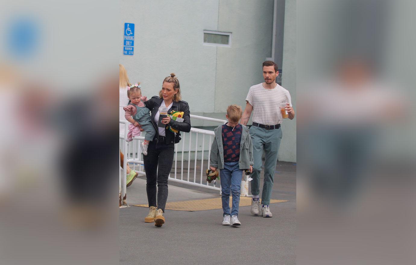 Hilary Duff & Matt Koma Enjoy A Day Out With The Kids