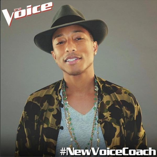 Pharrell WIlliams joins The Voice