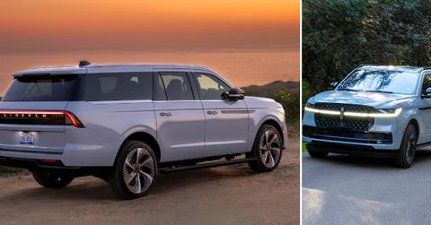 Photo of Lincoln cars.