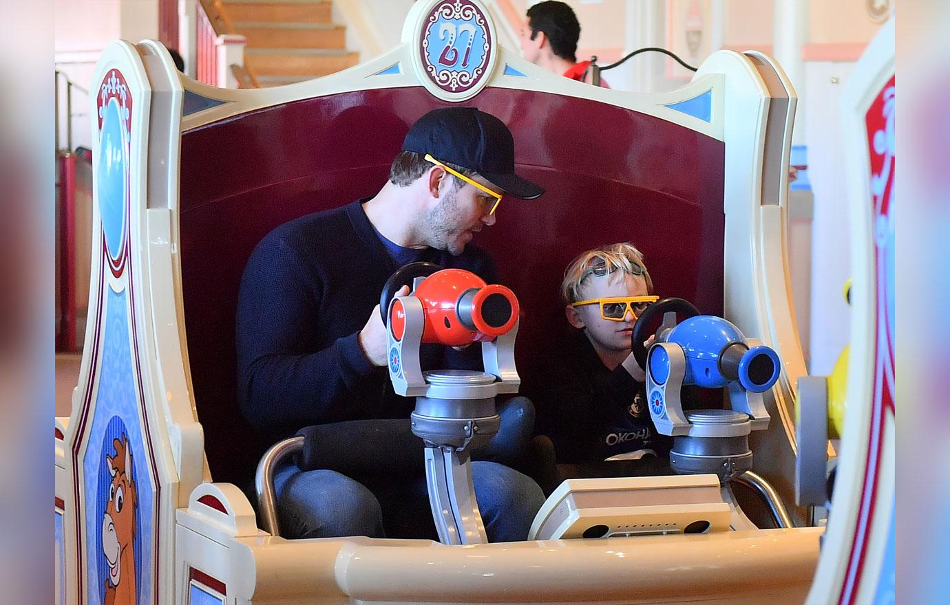 EXCLUSIVE: Chris Pratt and Katherine Schwarzenegger spend a fun weekend at Disneyland with Chris&#8217; son Jack