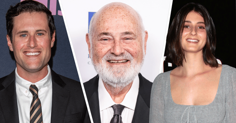 Composite photo of Nick Reiner, Rob Reiner and Michele Singer Reiner.