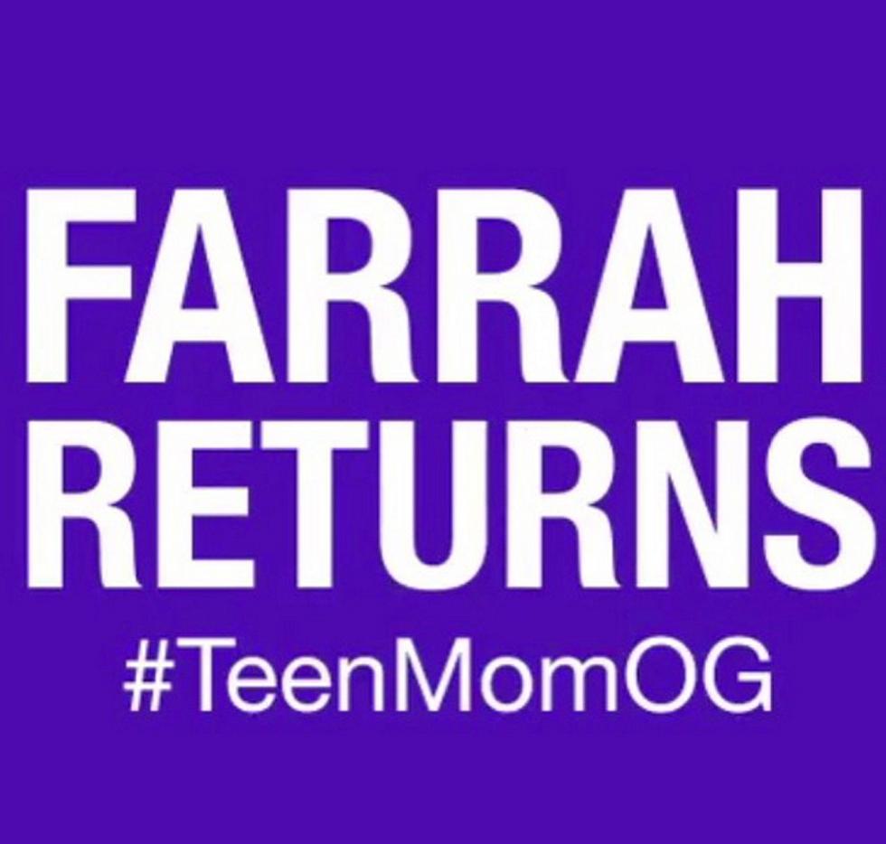 Farrah abraham returns teen mom og