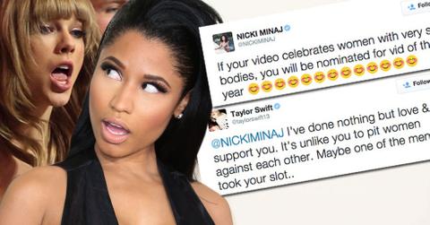 Nicki minah taylor swift feud mtv vmas copy