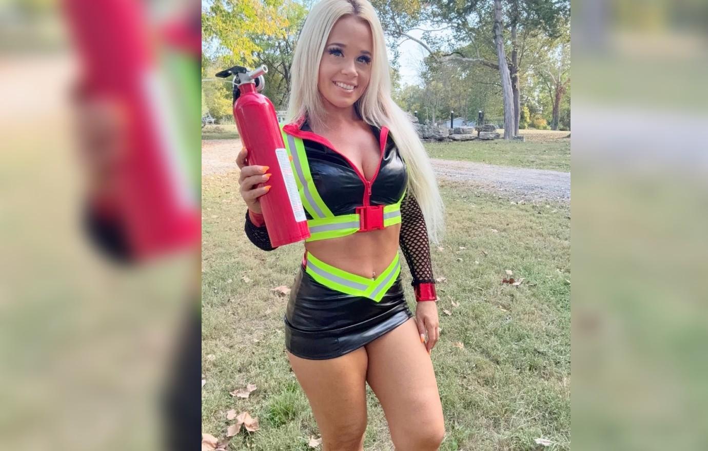 image of The star lit up Instagram with her costumes.