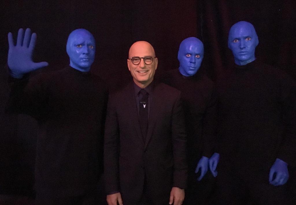 Blue Man Group and Howie Mandel 